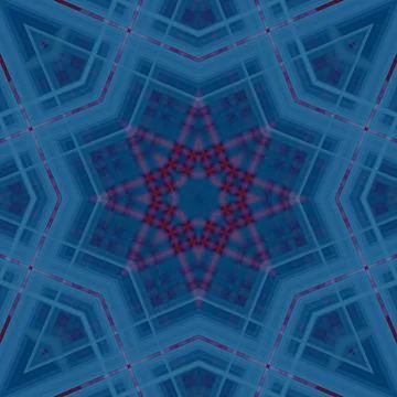 Star seamless pattern. Line pattern.  Kaleidoscopic background Stock Photos