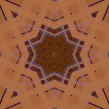 Star seamless pattern. Line pattern.  Kaleidoscopic background Foto stock