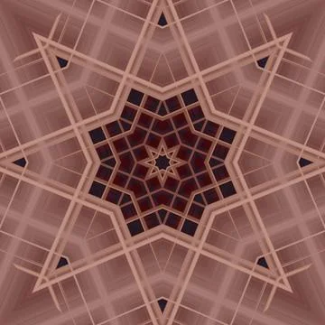 Star seamless pattern. Line pattern.  Kaleidoscopic background Foto stock