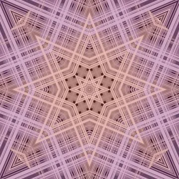 Star seamless pattern. Line pattern.  Kaleidoscopic background Foto stock