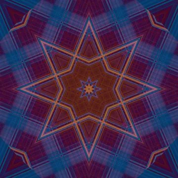 Star seamless pattern. Line pattern.  Kaleidoscopic background 스톡 사진