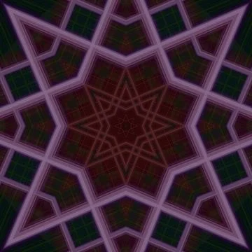 Star seamless pattern. Line pattern.  Kaleidoscopic background Foto stock