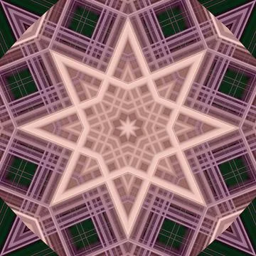 Star seamless pattern. Line pattern.  Kaleidoscopic background Stock Photos