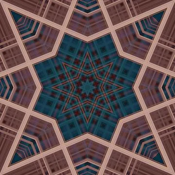 Star seamless pattern. Line pattern.  Kaleidoscopic background Stock Photos