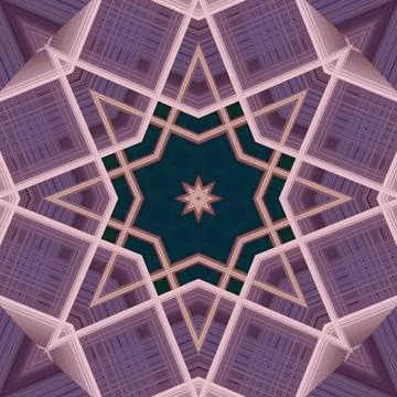 Star seamless pattern. Line pattern.  Kaleidoscopic background Foto stock