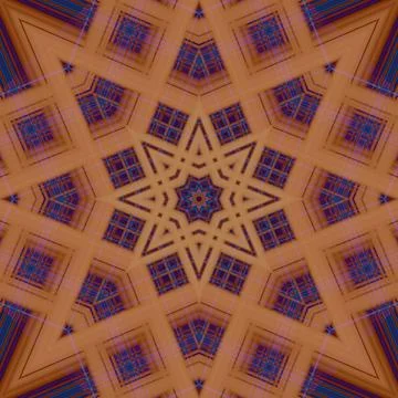 Star seamless pattern. Line pattern.  Kaleidoscopic background Foto stock