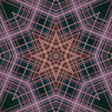 Star seamless pattern. Line pattern.  Kaleidoscopic background Stock Photos