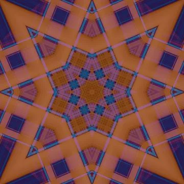 Star seamless pattern. Line pattern.  Kaleidoscopic background Stock Photos