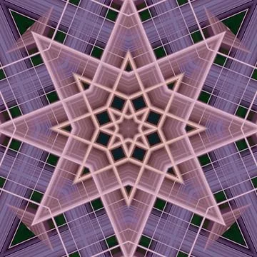 Star seamless pattern. Line pattern.  Kaleidoscopic background Foto stock