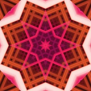 Star seamless pattern. Line pattern.  Kaleidoscopic background Stock Photos