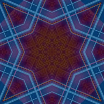 Star seamless pattern. Line pattern.  Kaleidoscopic background Stock Photos