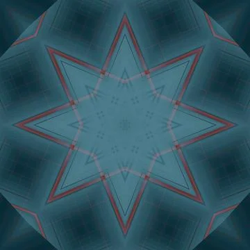 Star seamless pattern. Line pattern.  Kaleidoscopic background 스톡 사진