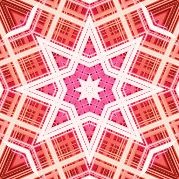 Star seamless pattern. Line pattern.  Kaleidoscopic background Foto stock