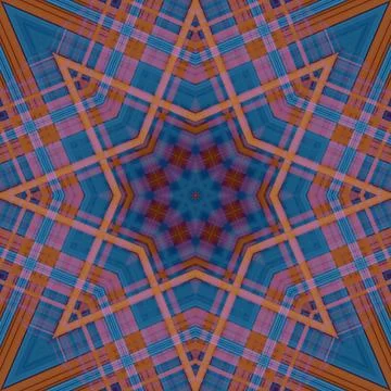 Star seamless pattern. Line pattern.  Kaleidoscopic background Foto stock