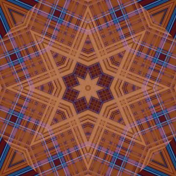 Star seamless pattern. Line pattern.  Kaleidoscopic background 스톡 사진