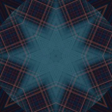 Star seamless pattern. Line pattern.  Kaleidoscopic background 写真素材