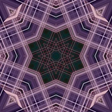 Star seamless pattern. Line pattern.  Kaleidoscopic background Foto stock
