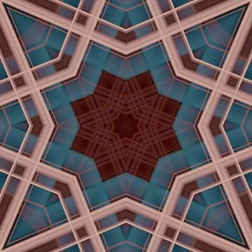 Star seamless pattern. Line pattern.  Kaleidoscopic background 스톡 사진
