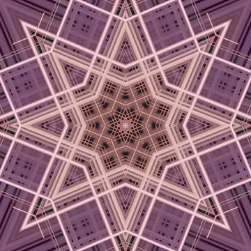 Star seamless pattern. Line pattern.  Kaleidoscopic background Stock Photos