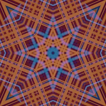 Star seamless pattern. Line pattern.  Kaleidoscopic background 写真素材
