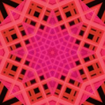 Star seamless pattern. Line pattern.  Kaleidoscopic background Foto stock