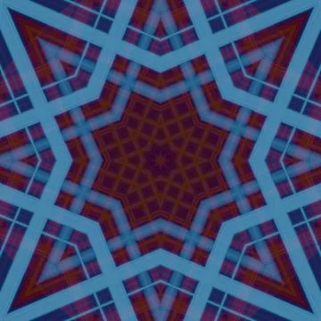 Star seamless pattern. Line pattern.  Kaleidoscopic background Foto stock