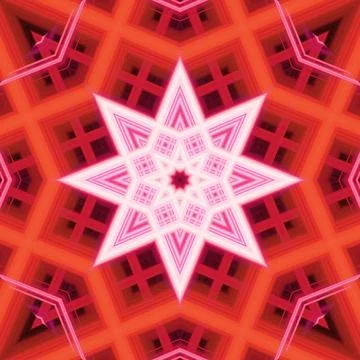 Star seamless pattern. Line pattern.  Kaleidoscopic background 스톡 사진