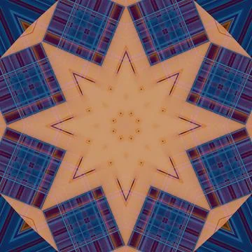 Star seamless pattern. Line pattern.  Kaleidoscopic background Foto stock