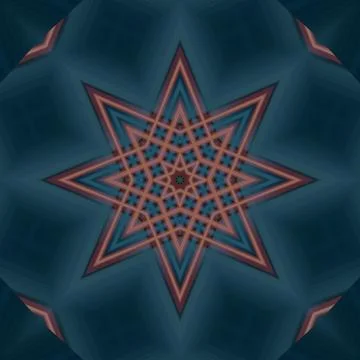 Star seamless pattern. Line pattern.  Kaleidoscopic background Stock Photos