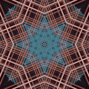 Star seamless pattern. Line pattern.  Kaleidoscopic background Stock Photos