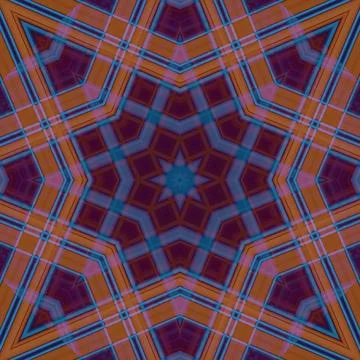 Star seamless pattern. Line pattern.  Kaleidoscopic background 스톡 사진