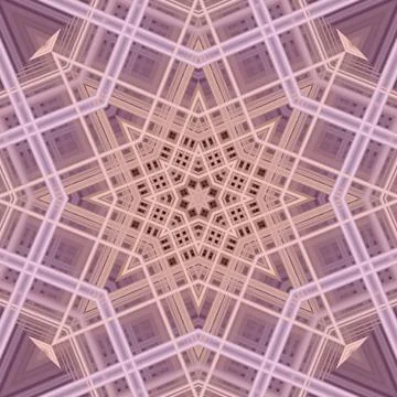 Star seamless pattern. Line pattern.  Kaleidoscopic background Foto stock