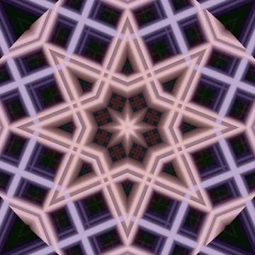 Star seamless pattern. Line pattern.  Kaleidoscopic background Stock Photos