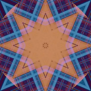 Star seamless pattern. Line pattern.  Kaleidoscopic background Foto stock