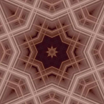 Star seamless pattern. Line pattern.  Kaleidoscopic background 写真素材