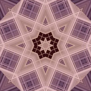 Star seamless pattern. Line pattern.  Kaleidoscopic background Foto stock
