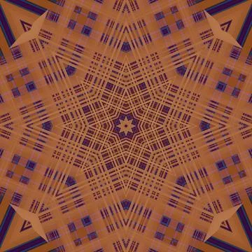 Star seamless pattern. Line pattern.  Kaleidoscopic background Foto stock