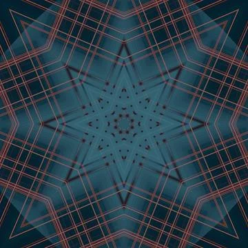 Star seamless pattern. Line pattern.  Kaleidoscopic background Stock Photos