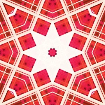 Star seamless pattern. Line pattern.  Kaleidoscopic background Foto stock