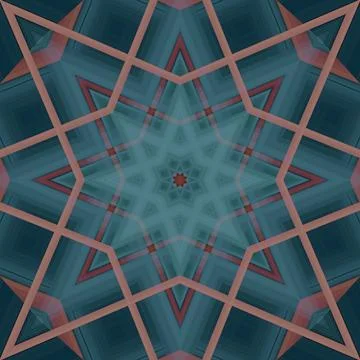 Star seamless pattern. Line pattern.  Kaleidoscopic background Stock Photos