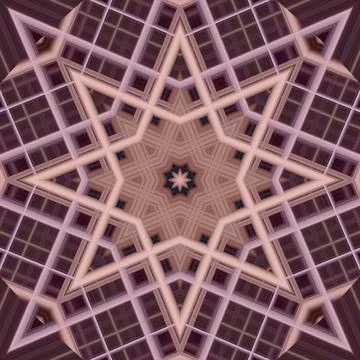 Star seamless pattern. Line pattern.  Kaleidoscopic background Foto stock