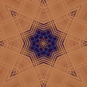Star seamless pattern. Line pattern.  Kaleidoscopic background Foto stock