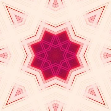 Star seamless pattern. Line pattern.  Kaleidoscopic background 스톡 사진