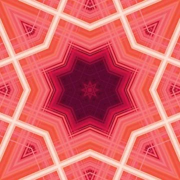 Star seamless pattern. Line pattern.  Kaleidoscopic background Foto stock