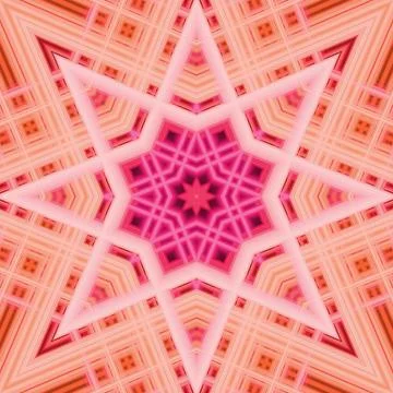 Star seamless pattern. Line pattern.  Kaleidoscopic background Foto stock