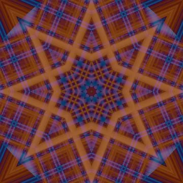 Star seamless pattern. Line pattern.  Kaleidoscopic background Foto stock