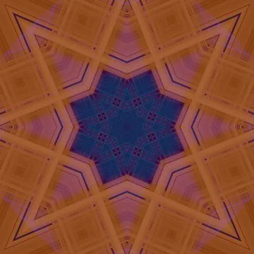 Star seamless pattern. Line pattern.  Kaleidoscopic background Stock Photos