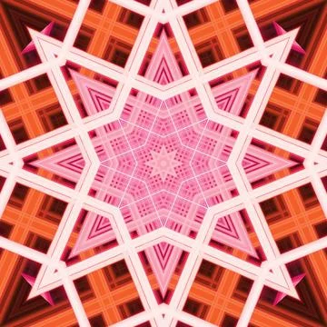 Star seamless pattern. Line pattern.  Kaleidoscopic background 写真素材