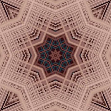 Star seamless pattern. Line pattern.  Kaleidoscopic background 写真素材