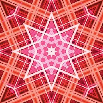 Star seamless pattern. Line pattern.  Kaleidoscopic background Stock Photos